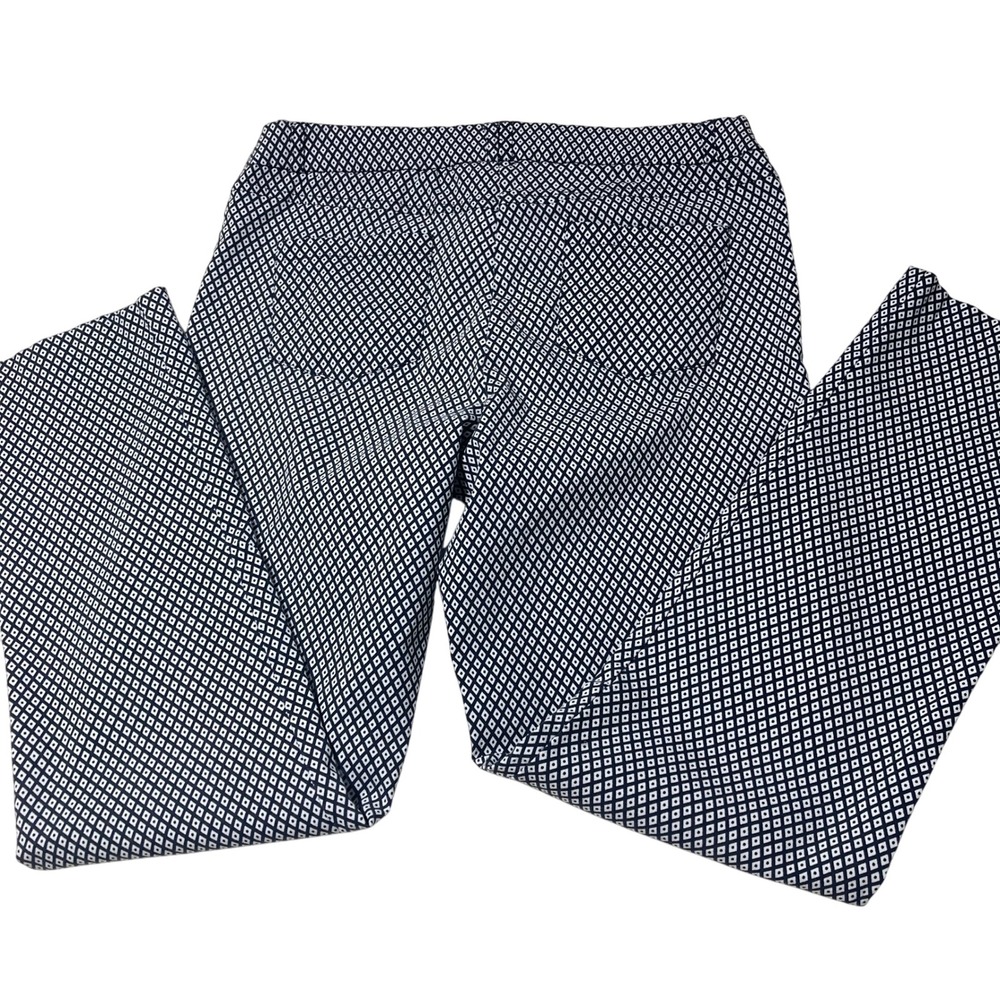 Beth & Madison Black & White Diamond Print Career Pants Size 12 - Picture 10 of 12